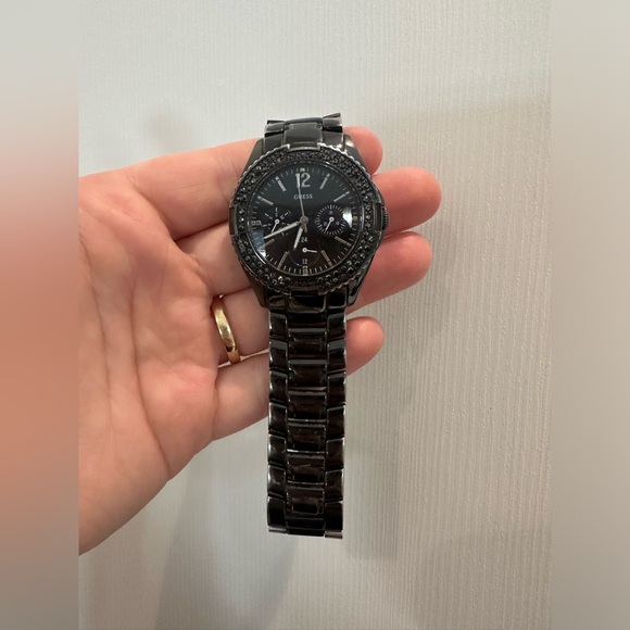 Guess rhinestone water resistant steel wrist watch *has not been tested* - Picture 2 of 16